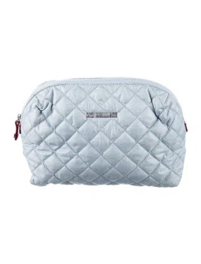 Pre-owned Mz Wallace Mica Cosmetic Bag W/tags In Blue