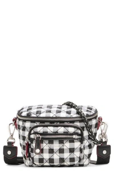 Mz Wallace Micro Crosby Diamond Quilted Nylon Sling Bag In Multi