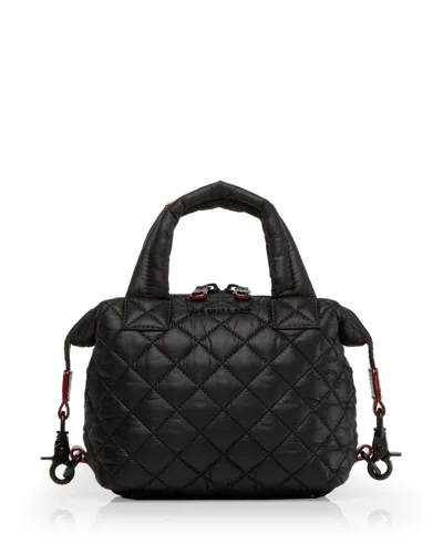 Mz Wallace Micro Sutton Quilted Tote Bag In Black