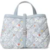 Mz Wallace Mini Astor Floral Diamond Quilted Top Handle Bag
