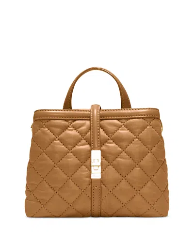 Mz Wallace Mini Astor Top Handle Bag In Brown