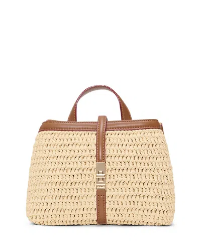 Mz Wallace Mini Crochet Astor Top Handle Bag In Neutral