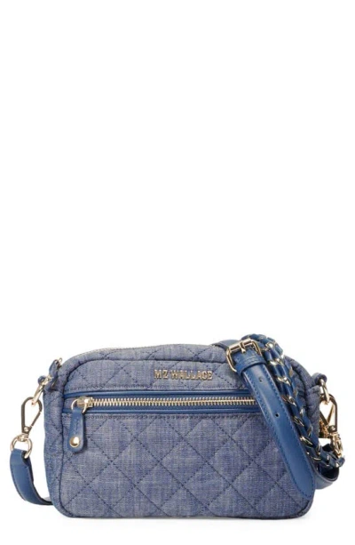 Mz Wallace Mini Crosby Quilted Denim Crossbody Bag