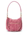Mz Wallace Mini Crosby Top Handle Bag In Pink
