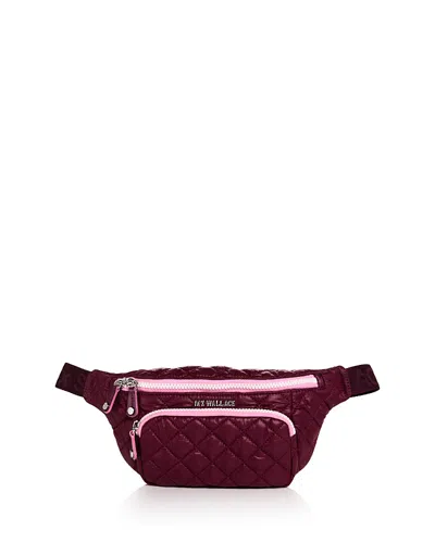 Mz Wallace Mzw X Splits59 Small Metro Sling Bag In Burgundy