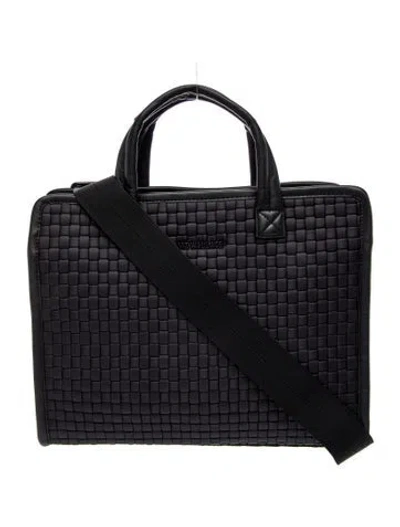 Pre-owned Mz Wallace Neoprene Messenger Bag In Black