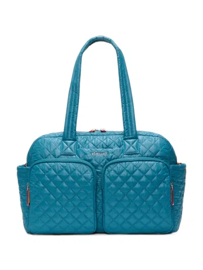 Mz Wallace Nik Ii Quilted Luggage In Blue