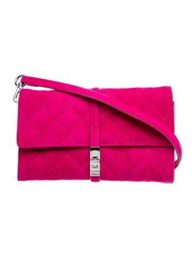 Pre-owned Mz Wallace Nubuck Astor Convertible W/ Tags In Pink