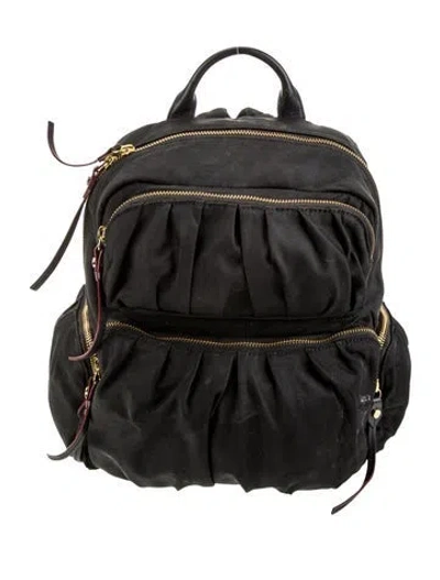 Pre-owned Mz Wallace Nylon Backpack In Black