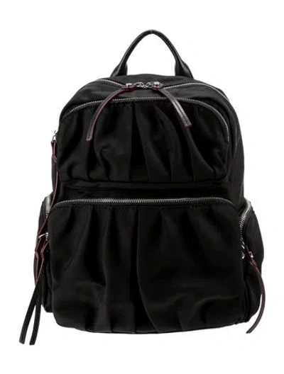 Pre-owned Mz Wallace Nylon Backpack In Black