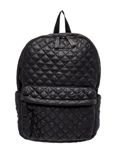 Pre-owned Mz Wallace Nylon Backpack In Black