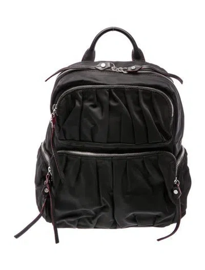 Pre-owned Mz Wallace Nylon Backpack In Black