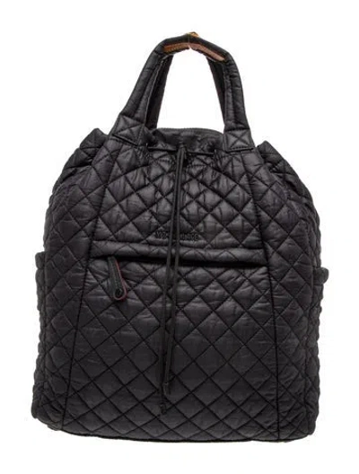 Pre-owned Mz Wallace Nylon Backpack In Black