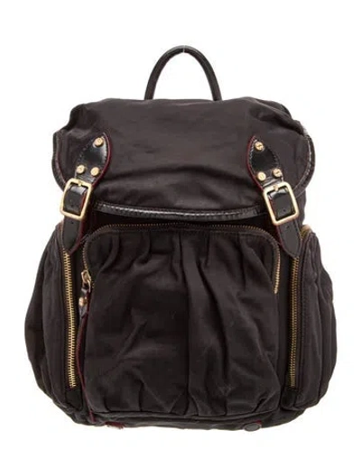 Pre-owned Mz Wallace Nylon Backpack In Black