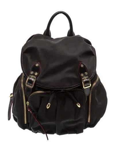 Pre-owned Mz Wallace Nylon Backpack In Black