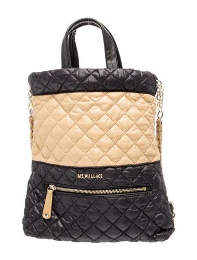 Pre-owned Mz Wallace Nylon Backpack In Black