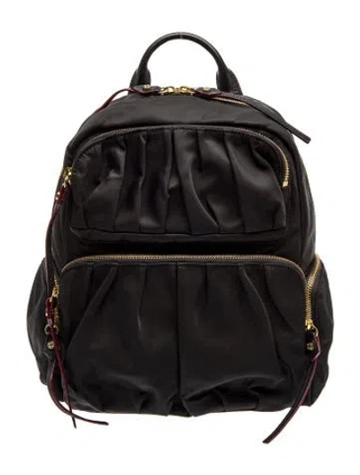 Pre-owned Mz Wallace Nylon Backpack In Black