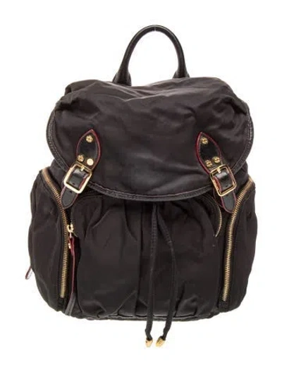Pre-owned Mz Wallace Nylon Backpack In Black
