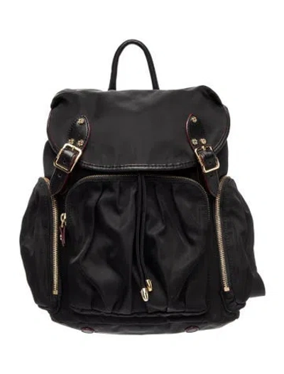 Pre-owned Mz Wallace Nylon Backpack In Black