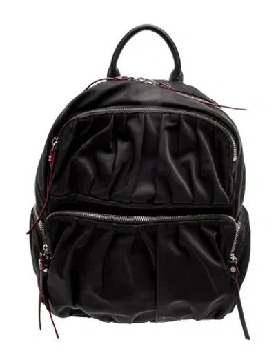 Pre-owned Mz Wallace Nylon Backpack In Black