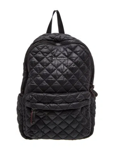 Pre-owned Mz Wallace Nylon Backpack In Black