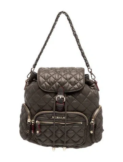 Pre-owned Mz Wallace Nylon Backpack In Black