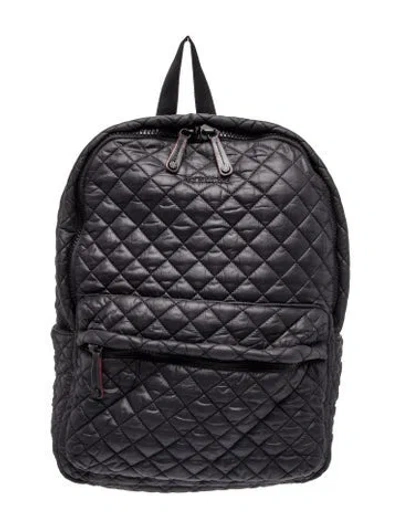 Pre-owned Mz Wallace Nylon Backpack In Black
