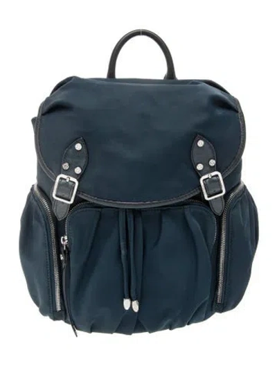 Pre-owned Mz Wallace Nylon Backpack In Blue