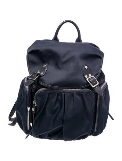 Pre-owned Mz Wallace Nylon Backpack In Blue