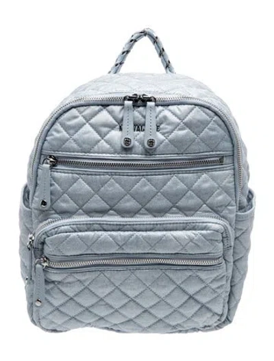 Pre-owned Mz Wallace Nylon Backpack In Blue