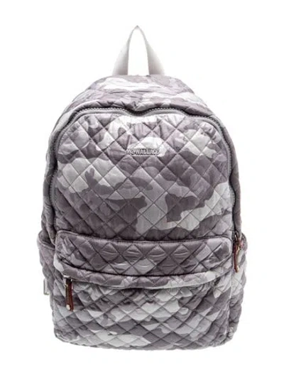 Pre-owned Mz Wallace Nylon Backpack In Gray