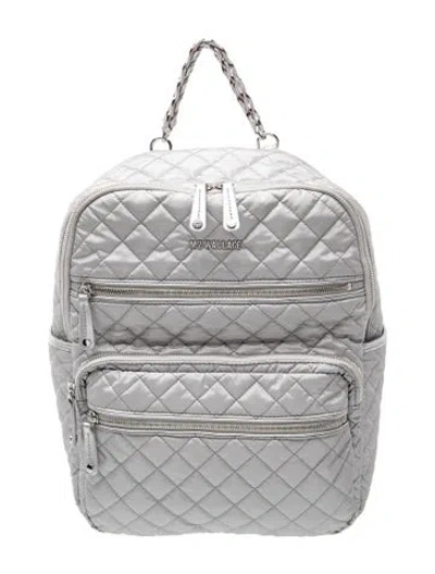 Pre-owned Mz Wallace Nylon Backpack In Gray