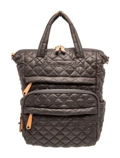 Pre-owned Mz Wallace Nylon Backpack In Gray