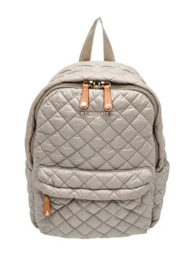 Pre-owned Mz Wallace Nylon Backpack In Gray
