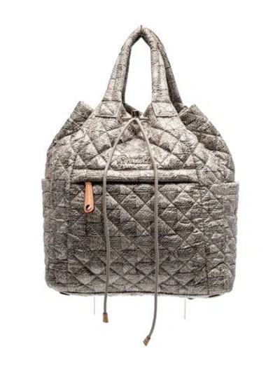 Pre-owned Mz Wallace Nylon Backpack In Gray