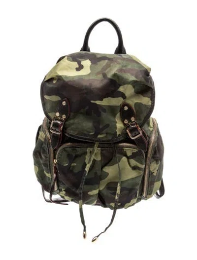 Pre-owned Mz Wallace Nylon Backpack In Green