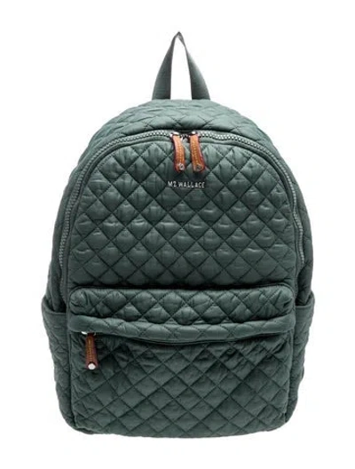 Pre-owned Mz Wallace Nylon Backpack In Green