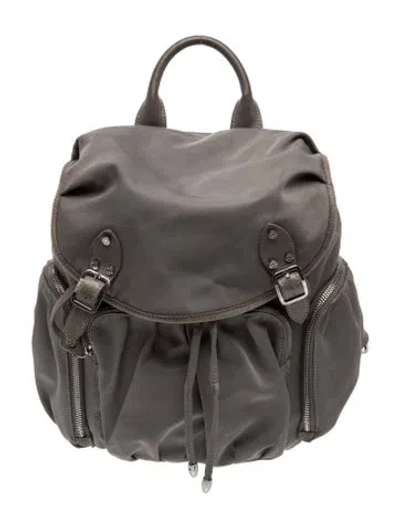Pre-owned Mz Wallace Nylon Backpack In Grey