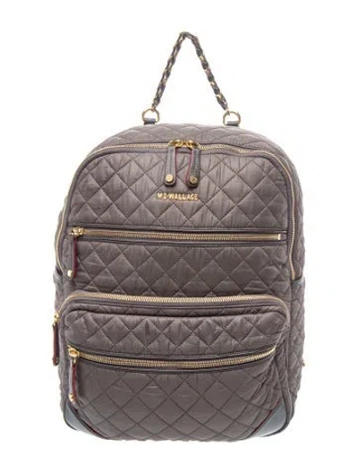 Pre-owned Mz Wallace Nylon Backpack In Grey