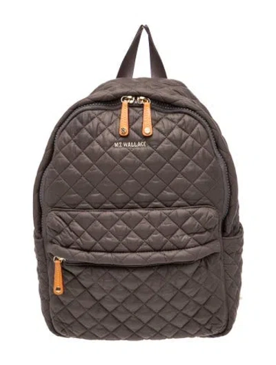 Pre-owned Mz Wallace Nylon Backpack In Grey