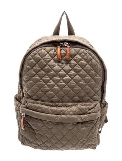 Pre-owned Mz Wallace Nylon Backpack In Grey