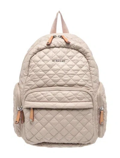 Pre-owned Mz Wallace Nylon Backpack In Neutral