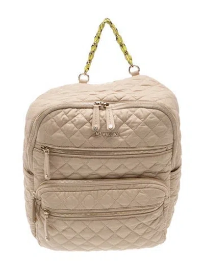 Pre-owned Mz Wallace Nylon Backpack In Neutral