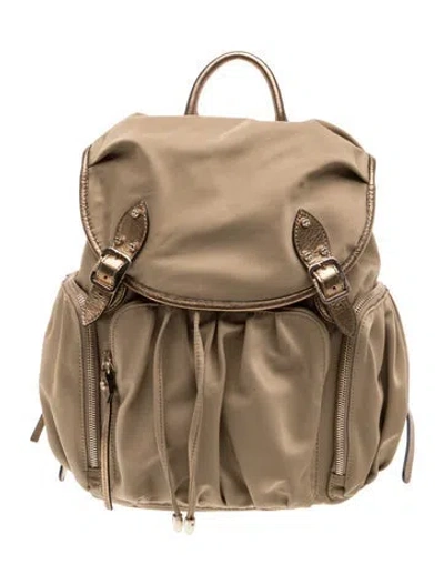 Pre-owned Mz Wallace Nylon Backpack In Neutrals
