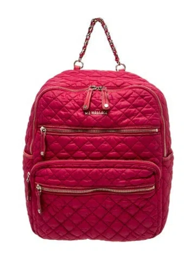 Pre-owned Mz Wallace Nylon Backpack In Pink