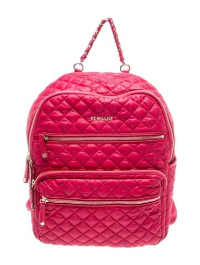 Pre-owned Mz Wallace Nylon Backpack In Pink