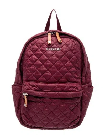 Pre-owned Mz Wallace Nylon Backpack In Red
