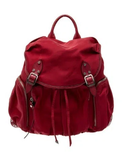 Pre-owned Mz Wallace Nylon Backpack In Red