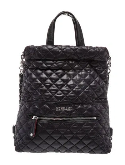 Pre-owned Mz Wallace Nylon Backpack W/ Tags In Black