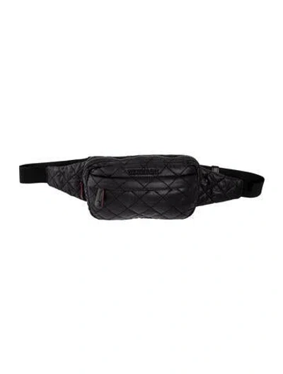 Pre-owned Mz Wallace Nylon Belt Bag In Black